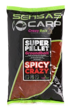 ZANĘTA SENSAS SUPER PELLET SPICY CRAZY GROUNDBAIT 1kg