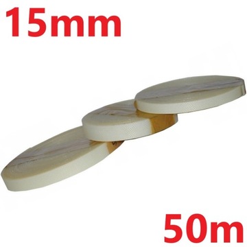 Pasek zapięciowy do plandeki naczepy przyczepy Pas PVC/PCV 15 mm 15x3mm 50m