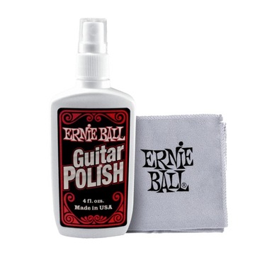 Zestaw płyn i mikrofibra Ernie Ball do czyszczenia instrumentów (4222)
