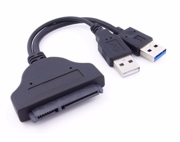 Кабель-переходник SATA 22 PIN USB 3.0 + USB 2.0 HDD SSD