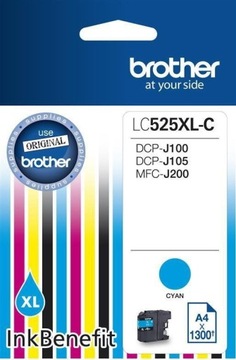 BROTHER Tusz LC525XL-C CYAN 1300 DCP-J100 DCP-J105