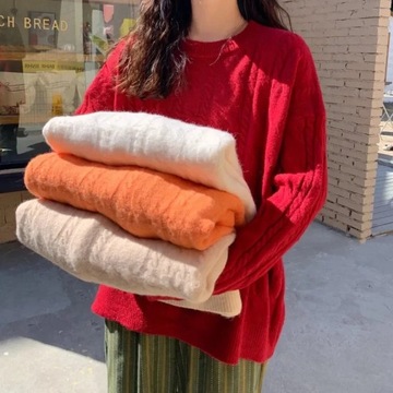 Early Women's New knitwear Fried Dough Twists Pull