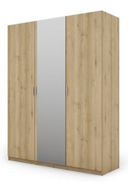 Szafa 180/230 Buk Scandic Jasny z 2 lustrami