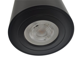 OPRAWA NATYNKOWA HALOGENOWA LED SUFITOWA GU10 TUBA CZARNA RAFIPOLED