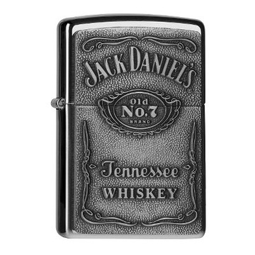 ЗАЖИГАЛКА ZIPPO JACK DANIELS ЭТИКЕТКА ХРОМ