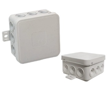 ГЕРМЕТИЧНЫЙ КОРОБОК N/T IP54 74×74×41 СЕРЫЙ V5
