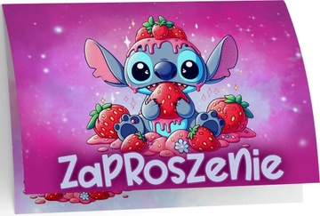 ZAPROSZENIE LILO I STICH STICZ ANDZIA ZAPROSZANIA URODZINOWE 20x15 cm