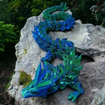 Crystal Dragon Mini + яйцо, длина 30 см, шарнирная фигурка