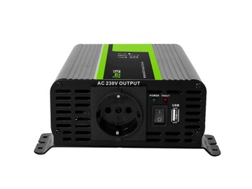 Автомобильный инвертор PRO инвертор GreenCell 12В 230В 500Вт 1000Вт USB