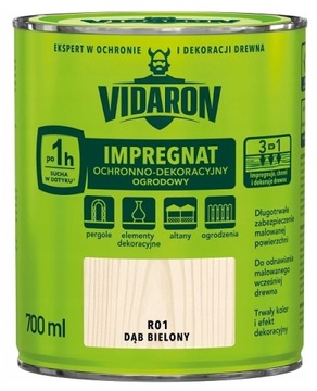 VIDARON IMPREGNAT OGRODOWY 0,7L R01 DĄB BIELONY
