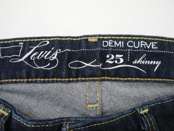 LEVIS DEMI CURVE SPODNIE JEANSY ELASTAN ROZ. 25/32