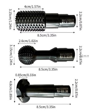 FREZY DO KĄTÓWKI M14 OTWORNICA GŁOWICA ADAPTER FREZ SZLIFIERKA KĄTOWA 3szt