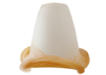 KLOSZ DO LAMP E14 SZKLANY MAT BIAŁY/POMAR SCORPION