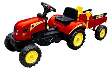 Педальный трактор с прицепом и аксессуарами 133 см.