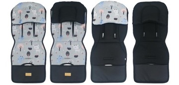 ДВУСТОРОННЯЯ ВСТАВКА ДЛЯ КОЛЯСКИ, ДЫШАЩАЯ СЕТКА, ХЛОПОК LP