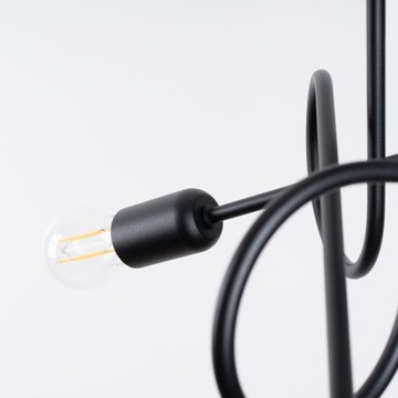 СОВРЕМЕННЫЙ ПОТОЛОЧНЫЙ СВЕТИЛЬНИК EDISON 3 ЧЕРНЫЙ