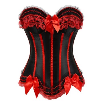 Sapubonva Lace up corsets bustiers top sexy satin