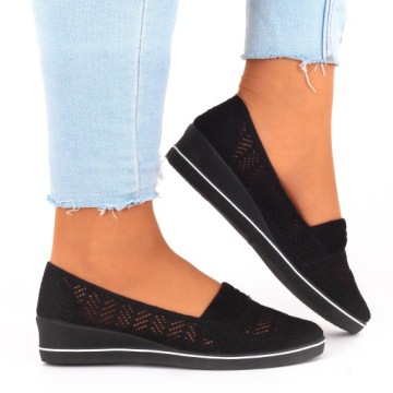 TENISÓWKI BUTY DAMSKIE SPORTOWE CZARNE