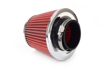 КОНУСНЫЙ ФИЛЬТР, СПОРТИВНЫЙ КОНУС, ХРОМ + АДАПТЕРЫ