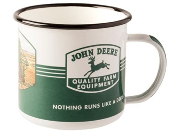 Kubek emaliowany „Quality Farm Equipment” John Dee