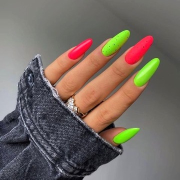 НАБОР 5x ГИБРИДНЫХ ЛАКОВ ДЛЯ НОГТЕЙ NEON ALLELAC SUMMER SUMMER