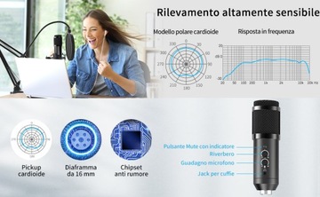 Комплект конденсаторного USB-микрофона LifeBee NX4