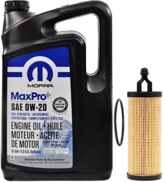 MOPAR 0W20 5L + FILTR CHRYSLER VOYAGER 3,6 2020-