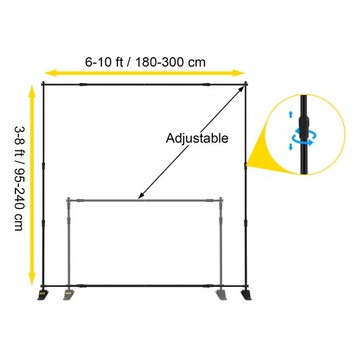Фон баннерный стенд Выставочный инструмент 240х240 см