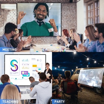 EKRAN PROJEKCYJNY 16:9 Przenośny 550x310 250 Cali