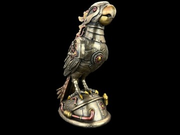 Figurka Rzeźba Statuetka STEAMPUNK PAPUGA SYGNOWANA VERONESE WU77706A4