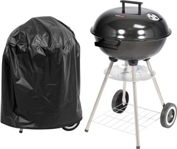 GRILL GRILL WĘGLOWY OKRĄGŁY Z POKRYWĄ + POKROWIEC