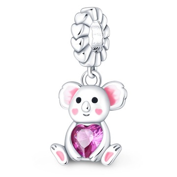 CHARMS ZAWIESZKA DO BRANSOLETKI UROCZY SŁODKI MIŚ KOALA BIŻUTERIA S925