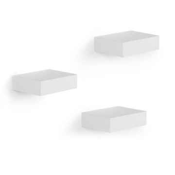 Półki Umbra Showcase 10,5x7,8x2,5 cm białe 3 szt.