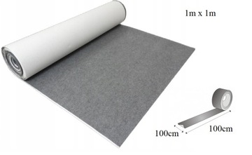Filc SAMOPRZYLEPNY SZARY 3 mm twardy bardzo gruby