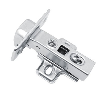 Петля мебельная простая накладная GTV PRESTIGE, бесшумное закрывание + направляющая, 10 шт.