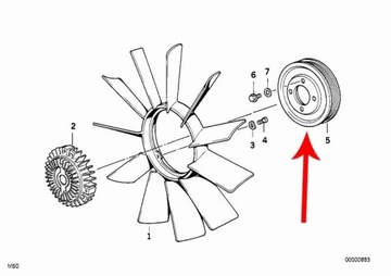 BMW OE 11511717637 KOLO ŘEMENICE PUMPY VODY
