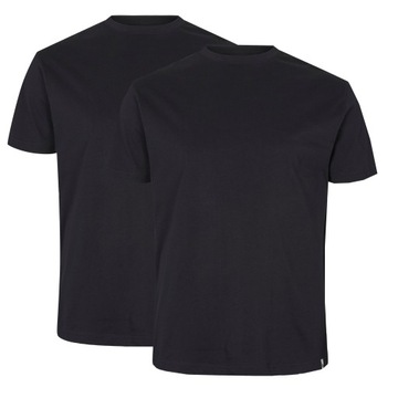 NORTH 56°4 DUŻE ROZMIARY DWIE KOSZULKI CZARNE T-SHIRT 2PAK 7XL 168cm