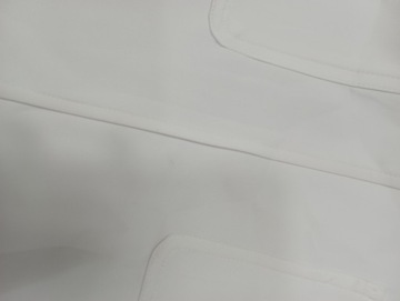 EXRiver Island Biała spódnica mini z materiału scuba z kieszenią 38
