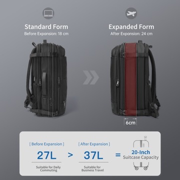 Plecak miejski na laptopa 17