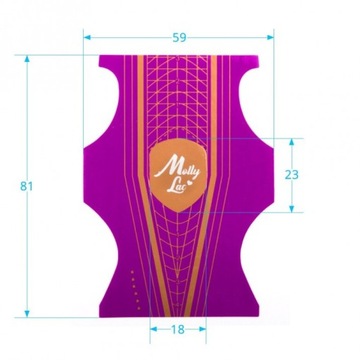 ТОЧЕЧНЫЕ ШАБЛОНЫ ДЛЯ НОГТЕЙ ДВУХСТОРОННИЕ Формы для ногтей 100 шт.