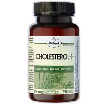 Cholesterol+ prawidłowy poziom cholesterolu, karczoch czerwony ryż 90 kaps.