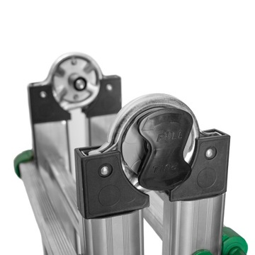 Алюминиевая шарнирная телескопическая лестница 4x4 DRABEST