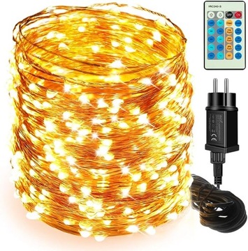 Moobibear łańcuch świetlny LED 50 m 500 diod LED