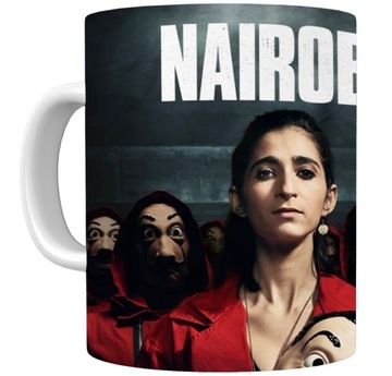 Kubek z grafiką La Casa De Papel, 330ml - NAIROBI