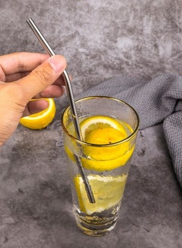 МНОГОРАЗОВЫЕ СТАЛЬНЫЕ ТРУБКИ СОЛОМКИ, МЕТАЛЛ 10 шт.