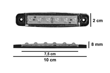 LAMPY SVĚTLO KONTURA LED SADA 4 KS