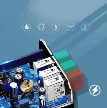 3xUSB БЫСТРО СЕТЕВОЕ ЗАРЯДНОЕ УСТРОЙСТВО БЫСТРАЯ ЗАРЯДКА 3.0