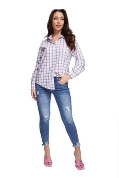 Элегантная женская рубашка в клетку CASUAL, размер S–46