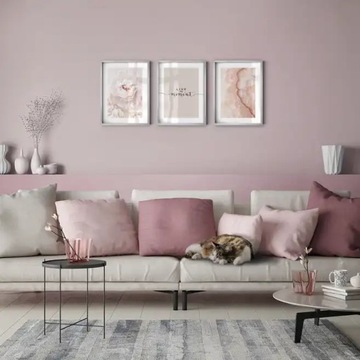 Фоторамка КНОР 30х30 см серебро, набор из 4-х рамок для постеров, рамка для