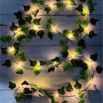 LAMPKI DRUCIKI 20 LED NA BATERIE BIAŁE CIEPŁE